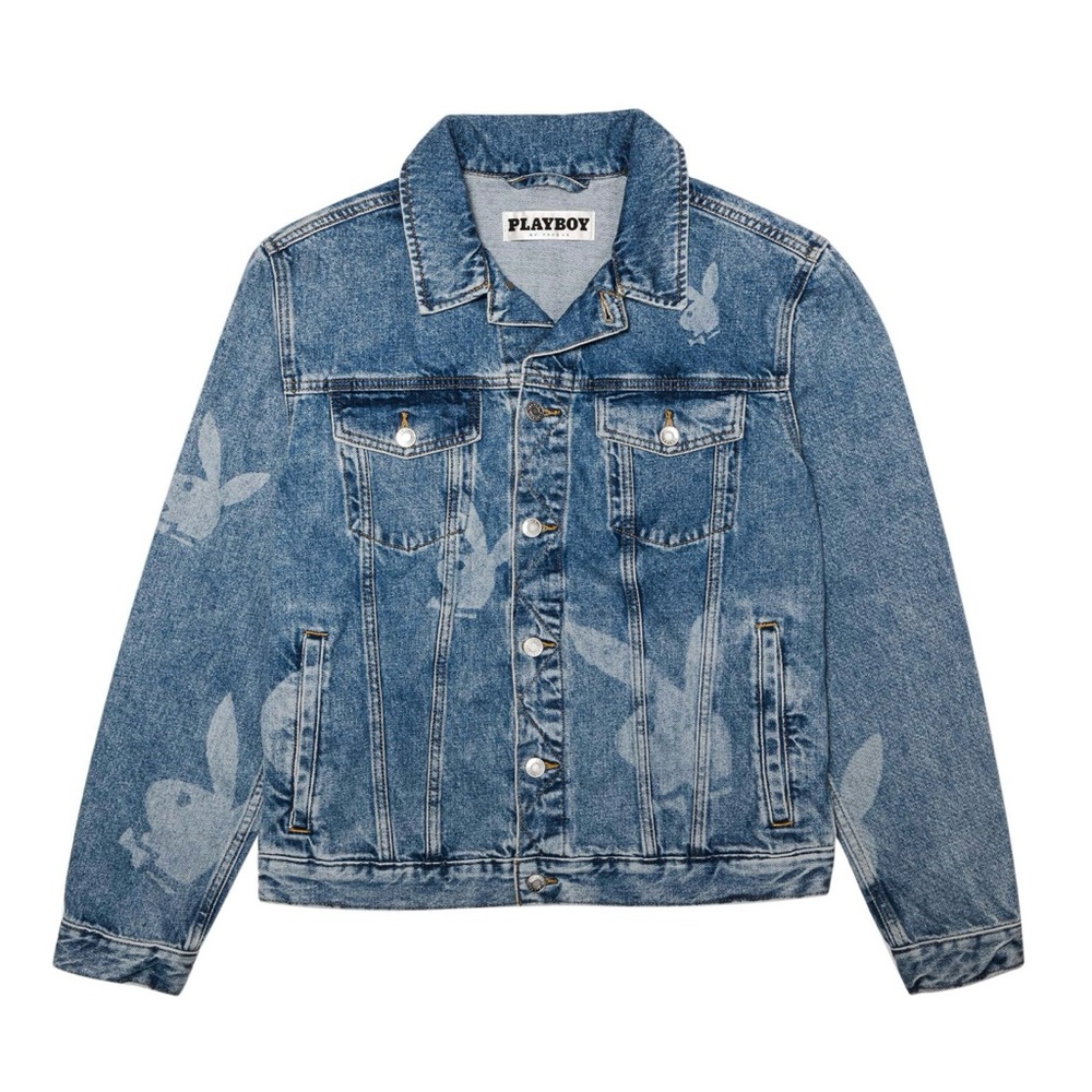 Y2K PLAYBOY By PACSUN Logo Denim Jacket